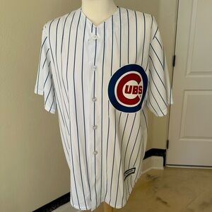 NWT Chicago Cubs Majestic Cool Base Pinstripe Jersey Eberwein #16 MLB Authentic